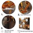 thumbnail image 3 of Designart "Gilded Gears Bike II" Bicycle Picture Framed Canvas Wall Art, 3 of 5