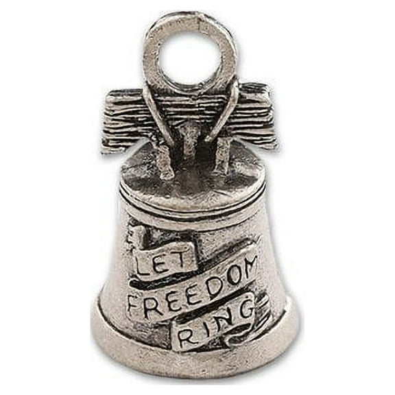 Guardian Bell, Metal, Let Freedom Ring, Liberty Bell, Motorcycle Rider, Biker, Good Luck Bell, .75" x 1"