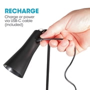 Ottlite Switch 3-in-1 Rechargeable Task Lamp, Black