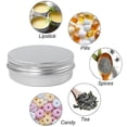 thumbnail image 3 of 48 Pack 2 Oz Metal Round Tins Aluminum Tin Cans Containers With Screw Lid For Salve, Spices Or Candies, 3 of 5