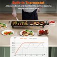thumbnail image 2 of TOPCOMFY 27 Inch Electric Griddle, Adjustable Temperature, Non-Stick Surface, Efficient Oil Management, Portable Design for Indoor and Outdoor Cooking, 2 of 5