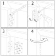 thumbnail image 4 of Light-duty spray paint black T-type thickened hinge triangle hinge 4 pieces, 4 of 5