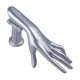 thumbnail image 3 of Expositor de joyas con forma de mano de maniquí femenino, romántico, para pulseras, brazaletes y collares. Plata, 3 of 9