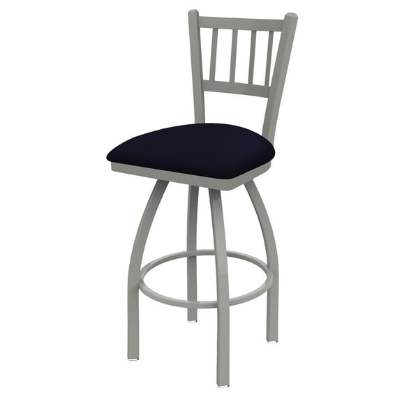810 Contessa 25" Swivel Counter Stool with Pewter Finish and Canter Thatch Seat