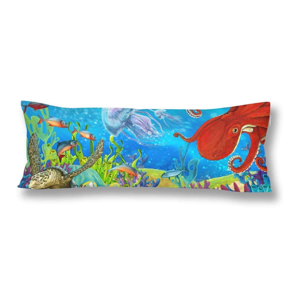Gckg Coral Reef Octopus Sea Turtle Underwater Ocean Body