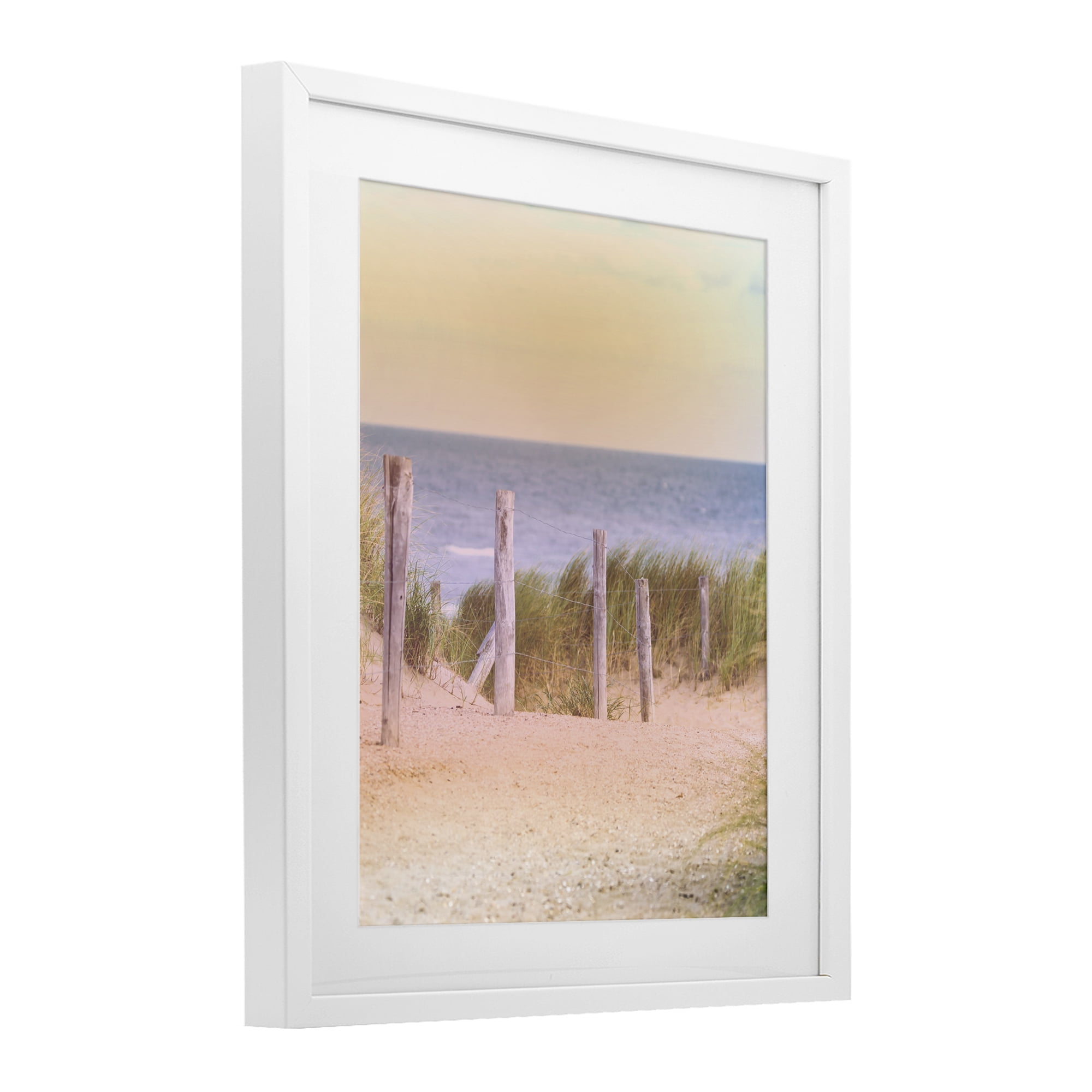 Stupell Industries Carefree Beach Vacation White Framed Print Under Glass, design by Marcus Prime
