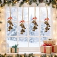 thumbnail image 5 of Christmas Bells Hanging Decor Vintage Metal with Rope Bow Tree Door Decor, 5 of 7