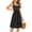 Black, variant on Women's Built-in Bra Midi Dress Sleeveless Flowy A-Line Summer Casual Beach Dress with Pockets