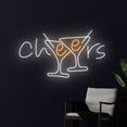 thumbnail image 3 of Handmadetneonsign Cheers Led Sign, Drink Champagne Led Light, Cocktail Neon Sign, Alcohol Neon, 3 of 5