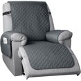 thumbnail image 1 of Funda protectora para sillón reclinable, funda para sillón reclinable, funda para mascotas, funda protectora para mascotas con correa elástica, lavable, 1 of 5
