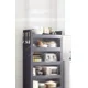 thumbnail image 3 of Estante de cocina con puerta de armario, armario de almacenamiento multifuncional multicapa, horno microondas, armario de almacenamiento, 3 of 4