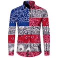thumbnail image 3 of Camisa hawaiana con estampado de cachemira vintage para hombre, blusa de manga larga con solapa de flores, ropa informal de hip hop para hombre y mujer, ropa de fiesta cómoda para graduación, 3 of 5