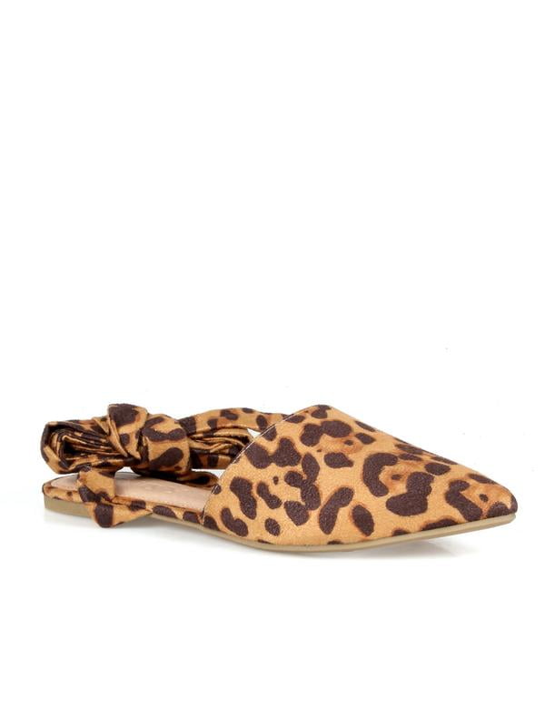 leopard pointed toe loafers