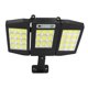 thumbnail image 4 of Solar Outdoor Light Motion Sensor 3 Heads Security IP64 Waterproof 33 Grid 264 COB for Pathway Fence, 4 of 5