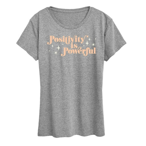 Instant Message - Positivity Is Powerful - Women's Short Sleeve Graphic T-Shirt