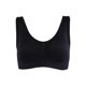 thumbnail image 1 of INSPIRAR CHIC Sujetadores deportivos sin costuras y sin alambre con almohadillas removibles para mujeres, tops de dormir, talla S, 12-14 años, negro, 1 of 5