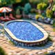 thumbnail image 4 of unbranded Sticker De Pared Azul Con Textura De Agua Para Decorar Hogar Y Modelismo, 4 of 6