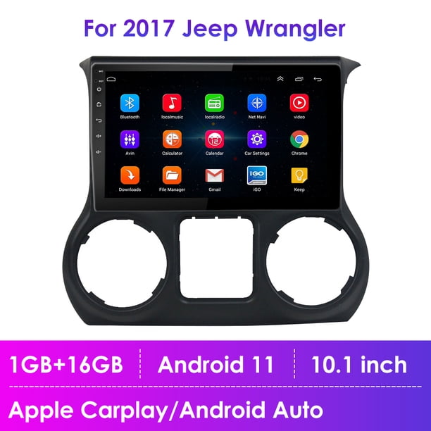 10" 1+16GB Android 11 Apple Carplay Radio Stereo GPS Navi For Jeep