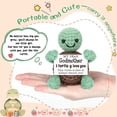 thumbnail image 2 of 4THFARMES Mini Funny Turtle Teacher Appreciation Gifts for Women Men, End of Year Thank You Teacher Gifts Ideas, Personalized Cool Small Cute Stuff Things, Handmade Emotional Positive Crochet Turtle, 2 of 10