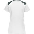 thumbnail image 5 of Holloway 223701.61U.XL Ladies Momentum Team T-Shirt, White & Iron - Extra Large, 5 of 5