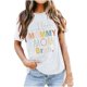 thumbnail image 3 of Fiudx Liquidación de Ofertas Flash Tops con Estampado de Moda para Mujer, Blusa de Manga Corta, Camisetas Divertidas con Cuello Redondo, 3 of 3