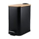 thumbnail image 2 of Bote de basura con tapa, cubo de basura con pedal fino, organizador de cesta de papel, cesto de basura de cocina de 5L para inodoro de lavandería , negro perfecl Bote de basura, 2 of 8