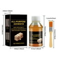 thumbnail image 4 of Glue Strong Welding Agent Fast Drying Natural Curing Glue Metal Glass Strong Glue Plaster Filler Wet And Fix Drywall Cracks in Ceiling Large Drywall Patch Drywall Clips 5/8 Wall Screen Sealer for, 4 of 4