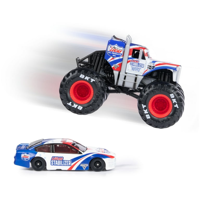 Monster Jam Lucas Stabilizer - 1:64 Scale Monster Trucks, Girl and Boy Toys