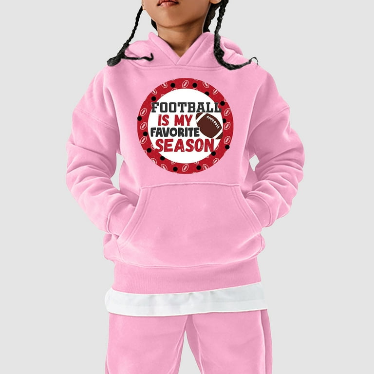 NIJNFCLOTH Kids Hoodies Toddler Kids Football Fans Teen Sweatshirt Player Sports Retro Kids Boys Girls Rugby Pullover Hoodie Sweatshirt Hoodies for