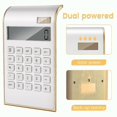 thumbnail image 5 of Calculator, Slim Elegant Design, Office/home Electronics, Dual Powered Desktop Calculator, Solar Power, 10 Digits, Tilted Lcd Display, Inclined Design, 5 of 5