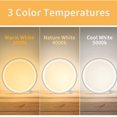 thumbnail image 3 of Modern Led Table Lamp Bedside Lamp Touch Dimmable , 3 Light Colors 9 Brightness,Circular Design Metal Desk Light, Lamp for Bedroom Night Stand Side Table, 3 of 7