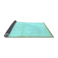 thumbnail image 2 of Ahgly Company Indoor Square Solid Light Blue Modern Area Rugs, 4' Square, 2 of 4