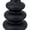 Black, variant on REGALWOVEN Ceramic Vase for Flowers, Modern Ripple Textured Decorative Vase , Matte  Round Flower Vase for Centerpiece White 4.7"L x 4.7"W x 6"H