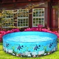 thumbnail image 3 of Happy Date Inflatable Pool for Kids, Swimming Pool, Blow Up Round Baby Padding Pool for Outside and Indoor, Toddler Pool Ball Pit/Fishing/Toys Play Center for Garden, 3 of 7