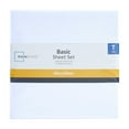 thumbnail image 3 of Mainstays Basic Value Microfiber Bed Sheet Set, Arctic White, Twin, 3 Piece, 3 of 10
