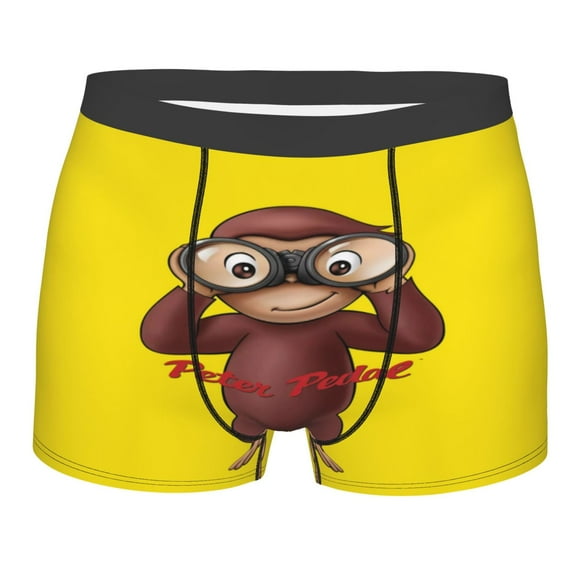 Mens Curi-ous Geor-ge Underwear Boxer Briefs Comfort & Soft Boxer Briefs Breathable Underwear