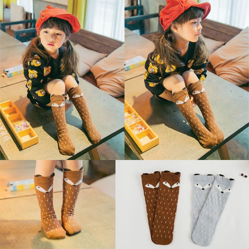 Hot sale Baby Kid Girl Cotton Fox Tights Socks Stockings Pants Hosiery Pantyhose 