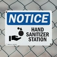 thumbnail image 5 of (2 Pack) Hand Sanitizer Station OSHA Notice Sign 10 Inch X 7 Inch Plastic Sign, Weather Resistant, UV Protected for Workplace, Business, and Construction Site, Made in the USA, 5 of 8