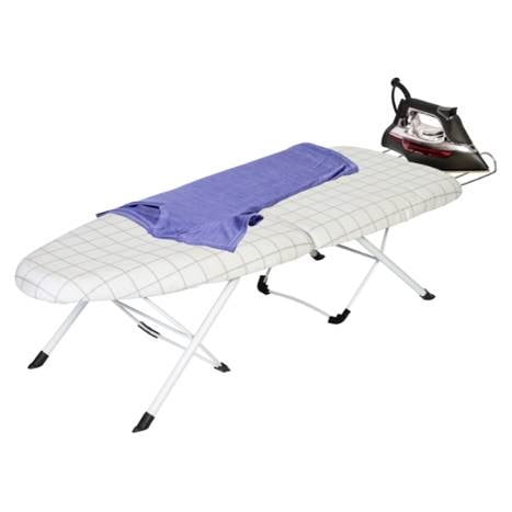 KING DO WAY Cotton Foldable Compact Folding Table Top Ironing Board Camping Travel 61x36x18cm