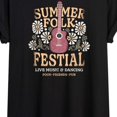 thumbnail image 3 of Instant Message - Summer Folk Festival Poster Oversized Graphic T-Shirt, 3 of 6