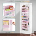 thumbnail image 4 of GADE over the door storage organizer, 5 pockets, 10 mesh pockets, 44 lbs capacity - for bedroom, bathroom, nursery, 4 of 5