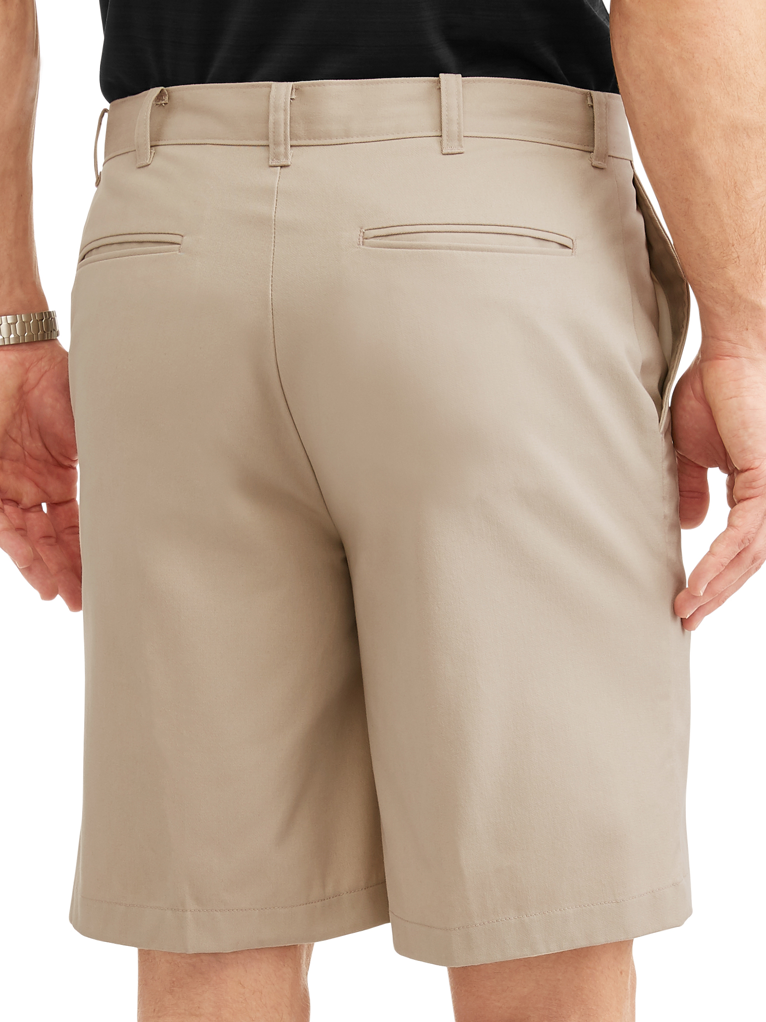 George Men's 9.5" Twill Flat Front Shorts - image 3 of 3