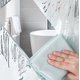 thumbnail image 1 of Paño de limpieza de mesa de cocina Qnjujn, paño de fibra para descontaminación de baño, paño absorbente de limpieza multiusos, azul, 1 of 8