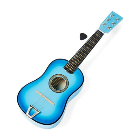 Dash Toyz Acoustic Beginners Children's Kid's 6 Stringed Toy Guitar W/ Guitar Pick (Light Blue)