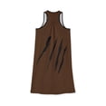 thumbnail image 2 of Effete Feline Claw Marks Scratch Women Racerback Dress (AOP), 2 of 6