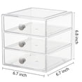 thumbnail image 3 of Caja organizadora de maquillaje AJIODA con 3 cajones acrílicos, 3 of 7