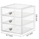 thumbnail image 3 of Caja organizadora de maquillaje AJIODA con 3 cajones acrílicos, 3 of 7
