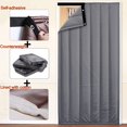 thumbnail image 5 of Aislamiento térmico de puertas, puerta de cortina con aislamiento acústico insonorizado, cortina térmica con aislamiento en frío, a prueba de viento, impermeable, sin perforaciones para puertas de entrada principal esquí esquí Gafas de esquí, 5 of 5