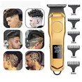 thumbnail image 2 of Cortapelos para hombre inalámbricos con pantalla LED, silenciosos, con cuchilla de acero de precisión y kit de corte recargable., 2 of 5