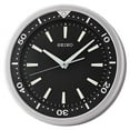 thumbnail image 2 of Seiko 14" Ultra-Modern "Watch Face" Black & Silver Tone with Quiet Sweep Wall Clock QXA723ALH, 2 of 4
